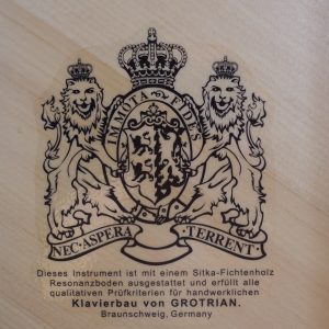 Grotrian WG32 soundboard