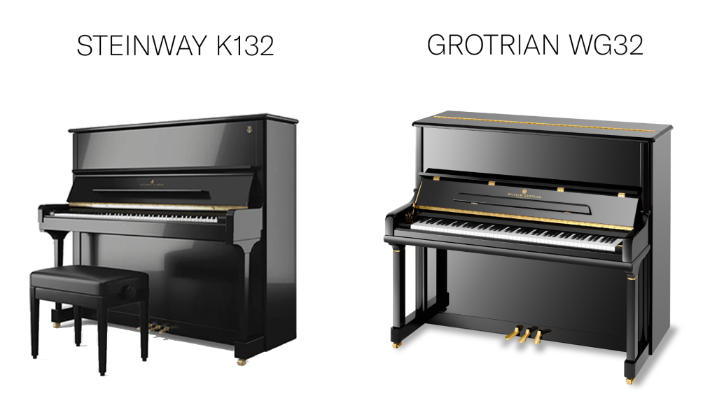 Steinway K132 và Grotrian WG32